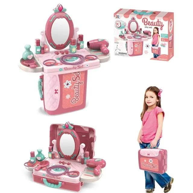 Peinadora con accesorios para niñas