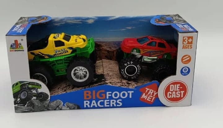 Set de Camionetas Monster Truck "Bigfoot Racers" (2 Unidades)